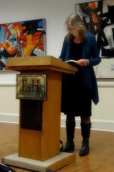 Felicia Mitchell reading at Emory & Henry College
